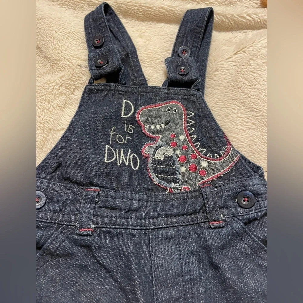 NWOT Dino Denim Overalls